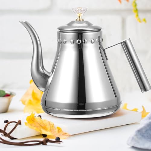 Tetera portátil para cocina y excursiones con mango ergonómico 5
