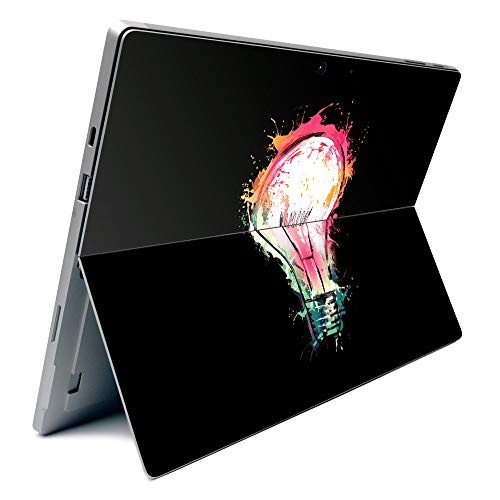 Image of MightySkins Carbon Fiber Skin for Microsoft Surface Pro 7 - idea Splash | Textured Carbon Fiber Finish | Easy to Apply, Remove, and Change Styles | Made in The USA