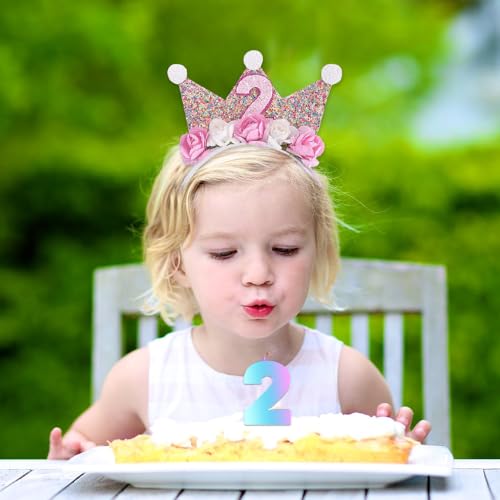 Miniatura 6 de Yzrohyi Corona Cumpleaños 2 Años,Corona Happy Birthday Crown Girl,Diadema De Cumpleaños,Happy Birthday Tiara Con Flores De Rosa,Coronas Princesa Niña,Coronas Decoración Para Accesorios Fiesta