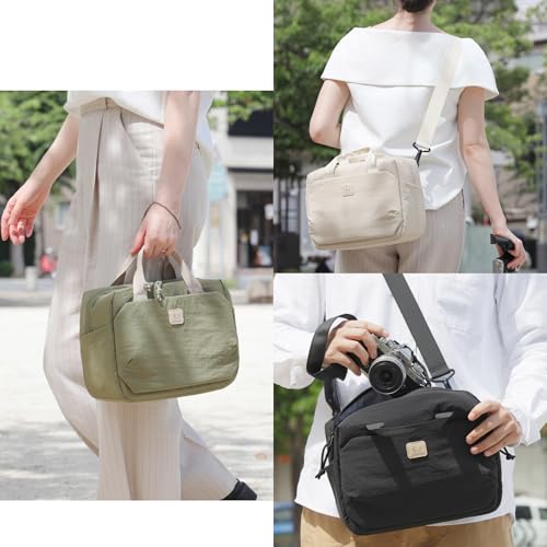 ハクバ 【Amazon.co.jp限定】カメラバッグ Chululu(チュルル) ルモ ショルダーバッグ オリーブ 普段使い コンパクト 軽量 AMZSCH-LUSBOV 4977187005455