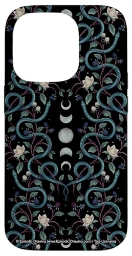 Episodic Drawing Serpent Mood Cottagecore Witch Floral スマホケース iPhone 14 Pro 用
