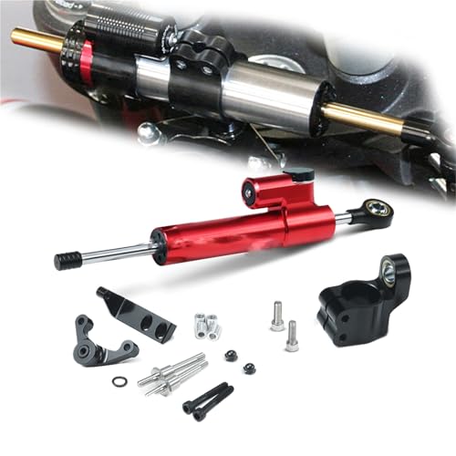 Stabilisateur de guidon pour Ducati 821 de haute précision rouge en aluminium usiné