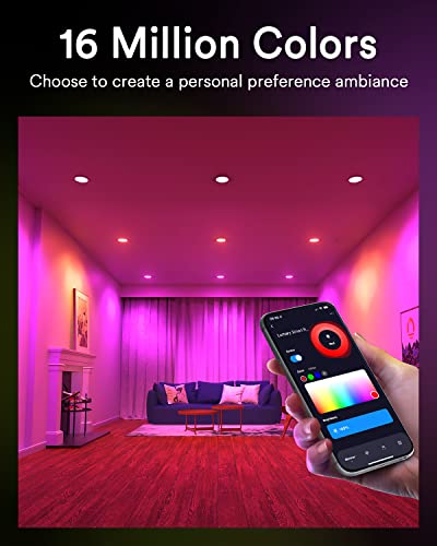 Lumary Smart Recessed Lighting Slim 6In 4Pack+Smart Recessed Lighting Ultra-Thin 6Inch 4Pack With Remote #TOP3