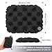 HADEEONG Inflatable Seat Cushion, Lightweight Travel Seat Cushion Camping Air Sitting Pad, Waterproof Air Cushion Travel Cushion for Climbing Hiking Office Airplane Car Stadium Seat, Black