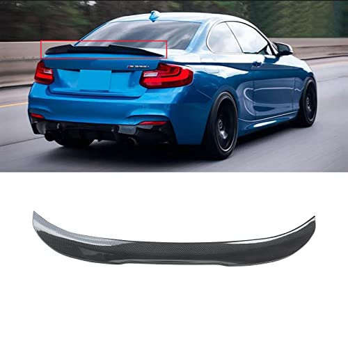 NINTE Rear Spoiler for BMW 2 Series F22 F87 M2 Coupe 2014-2021 220i 228i 230i M235i M240i PSM Style ABS Carbon Fiber Style Painted High Kick Trunk Spoiler