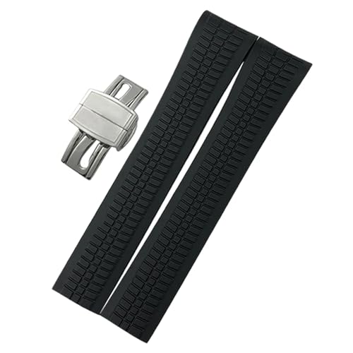 Bracelet caoutchouc 21mm marron résistant pour boîtier de luxe 5167