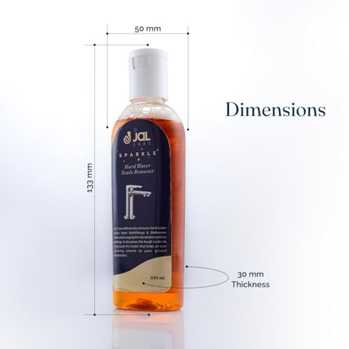 Image of JAL CARE Faucet Cleaner Liquid | Hard Water Scale Remover | Limescale Remover | For Shower, Taps, SS Fittings Cleaner | Cleansing Liquid | Cleans Taps, Showers, Faucets| 100 ML