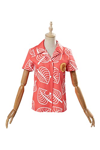 Unisex Animal Nook Tom Shirt Cosplay Costume Short Sleeve Button up Tops