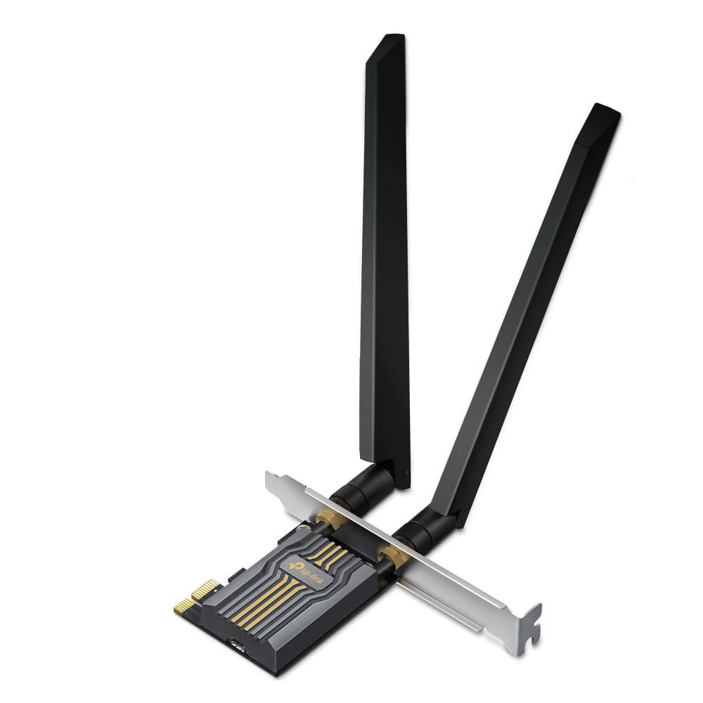 TP-Link Archer TBE400E WLAN-Karte für PC, Tri-Band BE6500 Wi-Fi 7 Bluetooth 5.4 PCIe Adapter, WPA3, Low-Profile-Halterungen, nur für Windows 11 (64-Bit)