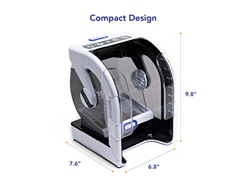 Closer Pets MiBowl Automatischer selektiver Mikrochip-Futterspender für Haustiere (CP500) – BPA und BHT freier Napf mit geschlossener Rückseite für kleine bis mittelgroße Katzen und kleine Hunde, Weiß