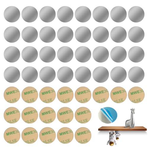 50 Stück Metallplättchen Selbstklebend,20mm Runden Metallplättchen für Tonies,Metallplättchen aus Edelstahl mit Kleber,Sehr Dünn Metallplättchen für Magnete,Toniefiguren,Magnete Handy Halterung