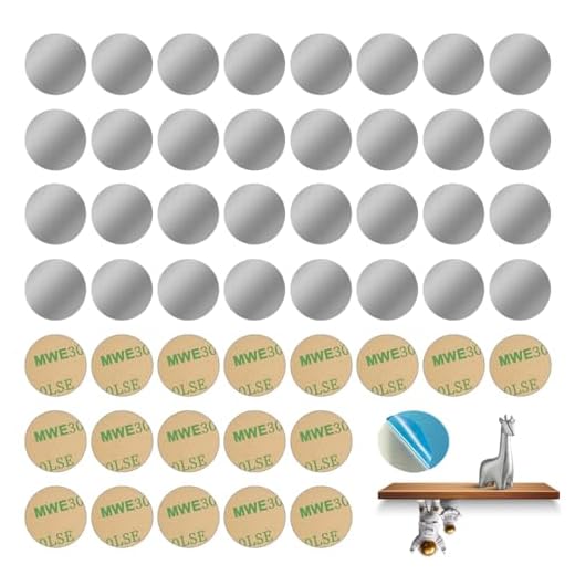 50 Stück Metallplättchen Selbstklebend,20mm Runden Metallplättchen für Tonies,Metallplättchen aus Edelstahl mit Kleber,Sehr Dünn Metallplättchen für Magnete,Toniefiguren,Magnete Handy Halterung