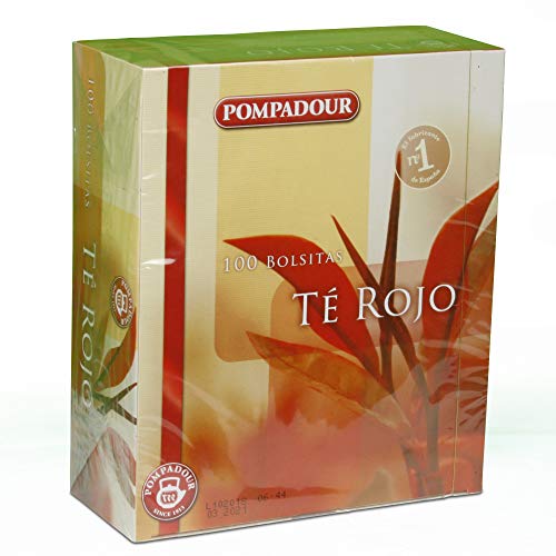 INFUSIONES TE ROJO POMPADOUR CAJA DE 100 BOLSITAS DE 1,25 GR