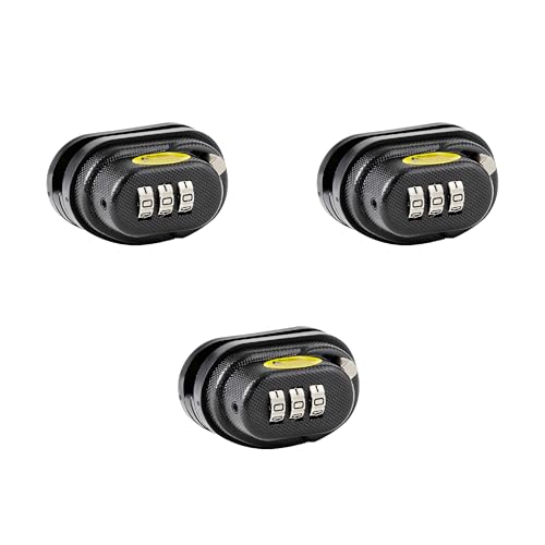 Master Lock Black Gun Trigger Lock, Set Your Own Combination Gun Lock Trigger Guard for Pistols, Rifles, Firearm Safety, 3 Pack, 94DSPTEC3