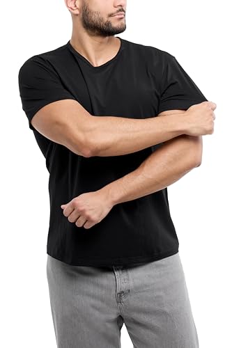 X RAY Mens Crew Neck T Shirts, Soft Cotton Slim Fit Short Sleeve Stretch Crewneck Basic Tees for Men4