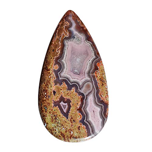 Agate passion violette naturelle 80 carats 66mm pour fabrication de bijoux énergétiques