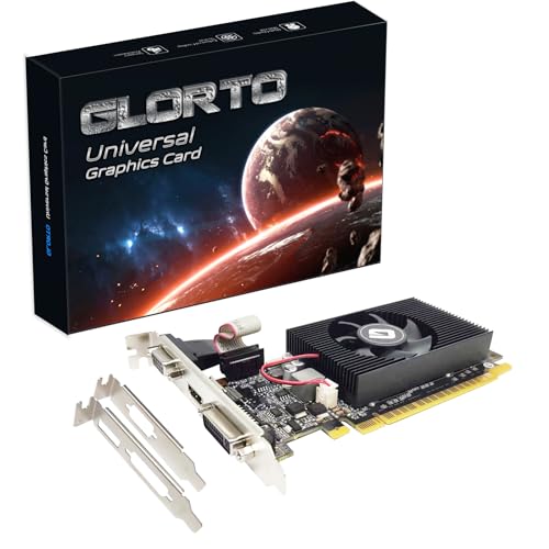 GeForce GT 610 2G DDR3 [vt@COtBbNXJ[h PCI Express 1.1 x16 HDMI/VGA/DVI Gg[xGPU PC/SFF HTPCp Win11Ή