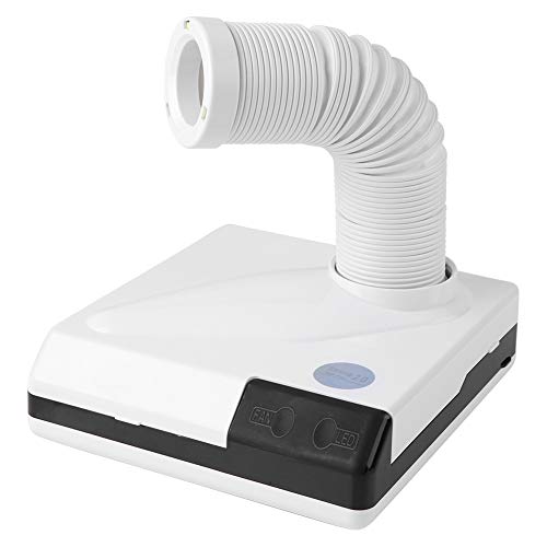 Aspiratore da tavolo da 60W per unghie, aspirapolvere per polvere delle unghie, con potente potenza, per manicure e pedicure(Bianco)