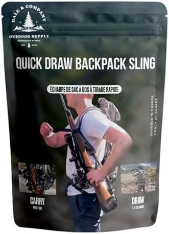 Dale & Company Quick Release Rifle Sling – Gun Sling for Rifle, Hands-Free Backpack Carry, Quick Draw Tactical Hunting Sling, Adjustable Nylon Gun Sling Attachment