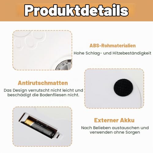 Mineup Futterautomat Katze, 700ML Futterautomat für Katzen, 2 Mahlzeiten Katzenfutter Automat mit 48 Stunden Timer, Automatischer Futterspender für Katze und Hund zum Nassfutter und Trockenfutter