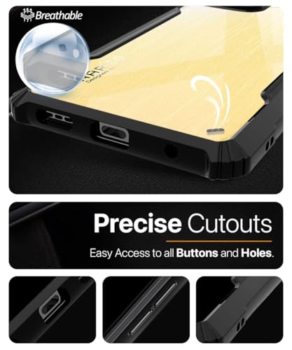Image of WOW IMAGINE ShockProof Clear Protective Back Case for Realme Narzo N53 | Realme C53 | Realme C51 - AirEDGE Technology | 360 Degree Camera Protection | Transparent Hybrid Back Case Mobile Cover - Black