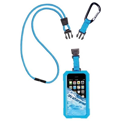 DRI CAT 11060P-C106 Neck It Waterproof Case with Lanyard for iPhone 5 - 1 Pack - Retail Packaging - Teal Cover
