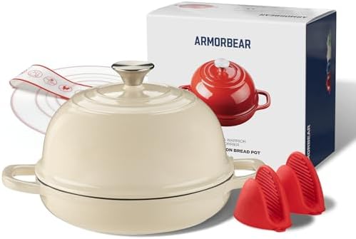 Dutch Oven for Bread Baking-5QT Cast Iron Sourdough Dutch Oven Po...