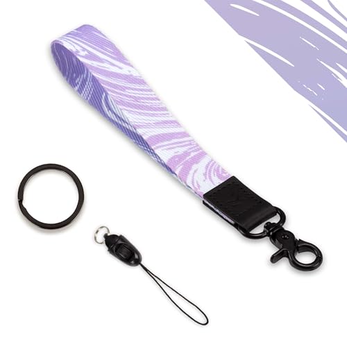 Image of Key Phone Wristlet Strap, Hand Wrist Key Chain Lanyard with Ring, Cool Women Wrist Strap for Car Key, ID Badge, Wallet