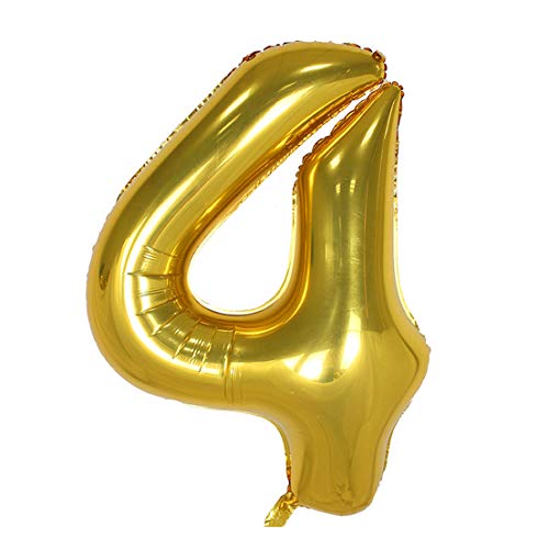 Babytree Numbers 0-9 Birthday/Party Balloons (4), 40