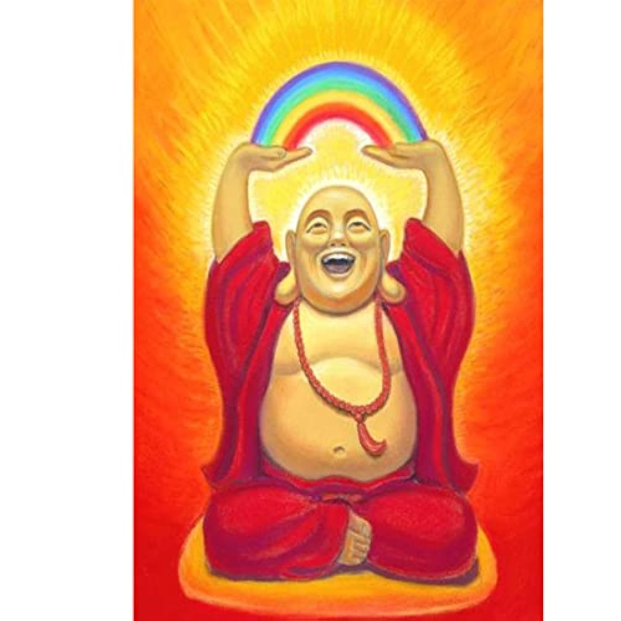 Laughing Buddha Waterproof Wall Sticker