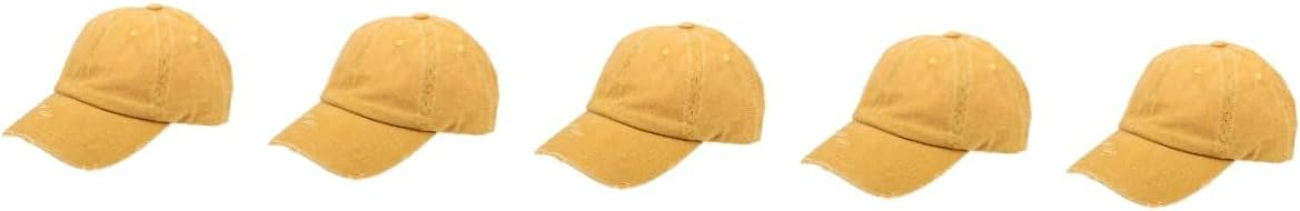 Veemoon 5pcs Breathable Sun Baseball Cap for Women Lightweight Running Hat Fit for Outdoor Activities and Casual Wear