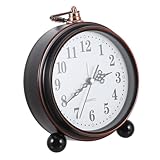 Horloge de cuisine rétro - elle peut être placée sur un bureau, une étagère, un lit, un rebord de fenêtre et autres endroits ; petite horloge de bureau décorative