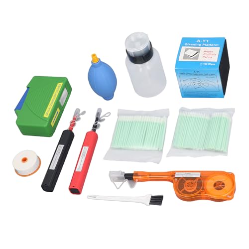 Kit de limpieza de fibra óptica de material ABS de alta resistencia para LC SC 5