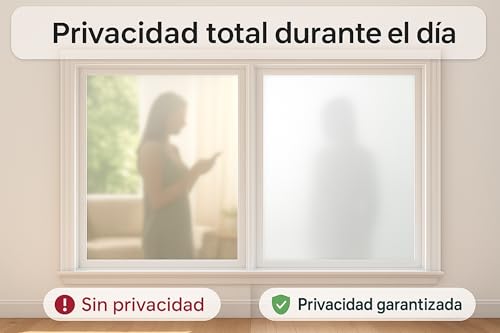 Miniatura 3 de Forentex Vinilo Opaco Blanco Para Ventanas 140 X 200 Cm Sin Adhesivo Lámina Translúcida Reutilizable Con Efecto Esmerilado, Anti-Uv Y Privacidad