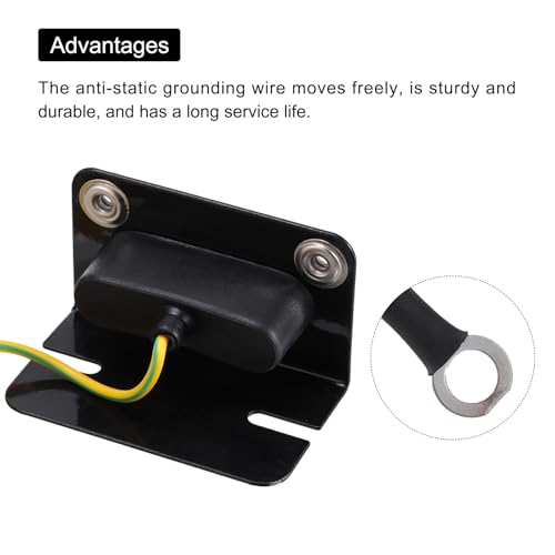 Image of MECCANIXITY ESD Anti Static Grounding Socket L Shaped ESD Ground Socket Connector 2 Hole for Wrist Strap Grounding, Pack of 2