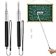 Uniclife 2er-Pack ausziehbare Zeigestöcke für Lehrer Teleskop Zeigestock für Whiteboards mit Lanyards & Ersatz Filzköpfen Ausziehbarer Präsentationsstab für Lehrer Trainer & Moderatoren bis 100 cm