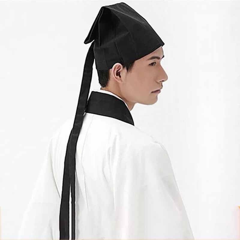 Ancient Chinese Poet's Hat Tang Dynasty Scholar's Hat Adult Headwear Performance Prop Costume Headwear