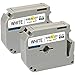 Produktbild Yellow Yeti 2 Schriftbander M K231 MK231 MK-231BZ schwarz auf weiß 12mm x 8m kompatibel für Brother P-Touch BB-4 PT-45 PT-55 PT-65 PT-70 PT-75 PT-80 PT-85 PT-90 PT-M95 PT-100 PT-110 Etikettendrucker