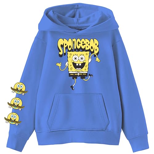 SPONGEBOB SQUAREPANTS Boys Pullover Hoodie - Little and Big Boys Sizes 4-20 Blue