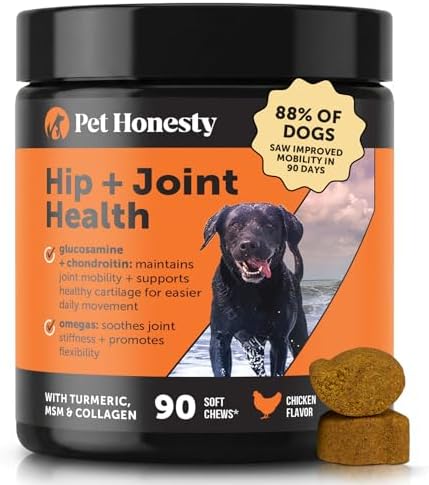 Hip + Joint Supplement for Dogs with Glucosamine Chondroitin - MS...
