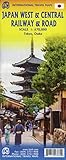  Touristik Karte Japan West & Central Railway 1:670 000: Japan West & Central Railway & Road Travel Reference Map