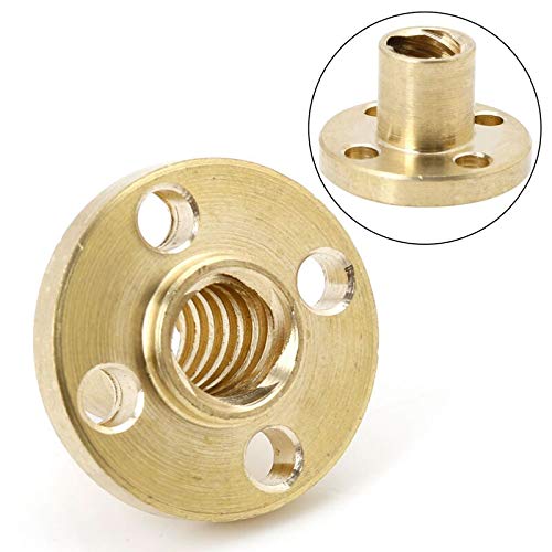 Lysee 3D Printer Parts & Accessories - 8mm Type T Start Lead Screw Nut Brass for CNC 3D Printer Parts Printer Z Axis