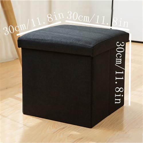Taburete de entrada negro mediano con almacenamiento para zapatos 4