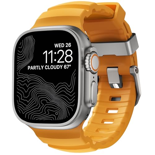 NOMAD Rocky Point Band | für Apple Watch 42/44/45/49 mm |ultimative leistungsstarke Uhrenarmband | Sol