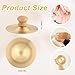 1 Pair 2.76 Inch Finger Cymbals with Wooden Handles, Mini Small Hand Cymbals Portable Small Practice Cymbals Copper Zills Finger Cymbals for Dance Music Drum Performance Party Opera