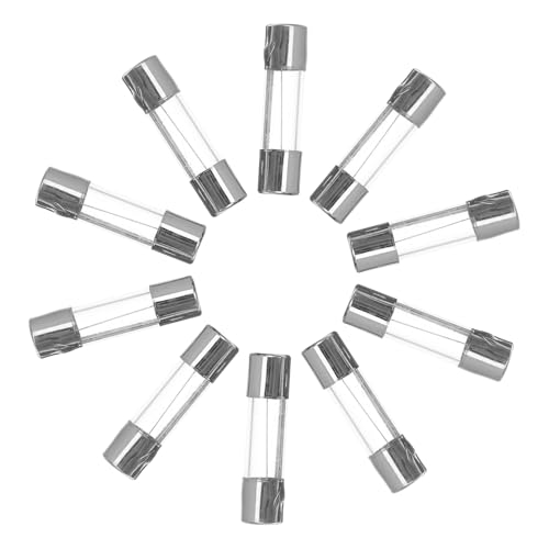 Kit completo de fusibles Luxshiny: fusibles de vidrio tubulares, para multímetro, automóvil y uso doméstico miniatura 1