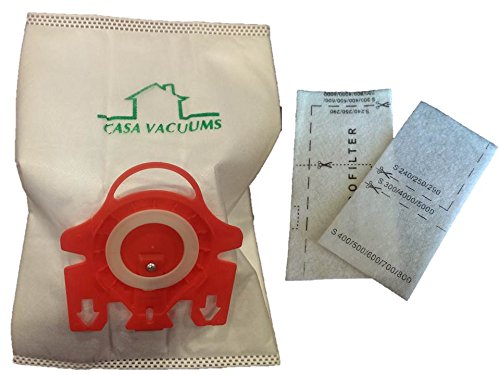 Replacement For Miele Type Fjm 3D Efficiency Hyclean Dust Bag (10 Pack + 4 Filters) S241 - S256I ✦ S290 And S291 ✦ S300I - S399 ✦ S500 - S578 ✦ S700 - S768 ✦ S4000 - S4999 ✦ S6000 (C2) #TOP4