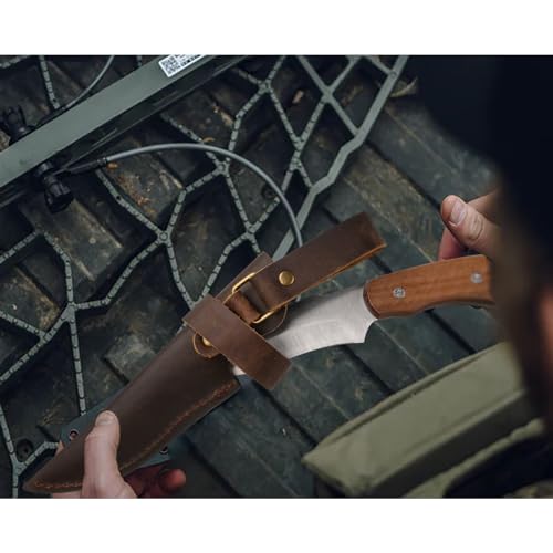 Esie Houzie LS-ST1623 Fixed Blade Knife, 8.5 Inch Full Tang Carbon Steel Hunting Knife thumb #3