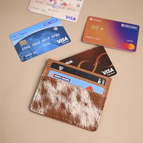Camilia Cowhide Hair on Card Holder Western Cowboy Cowgirl Fashion Vibes Card Holder (Tan)4