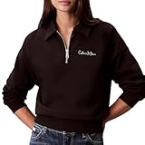 Calvin Klein Jeans Felpa nera da donna French Terry